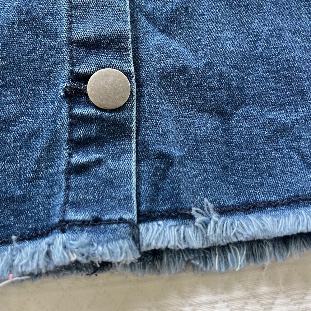 Revolve Super Down Debbie Denim Button Skirt - image 8